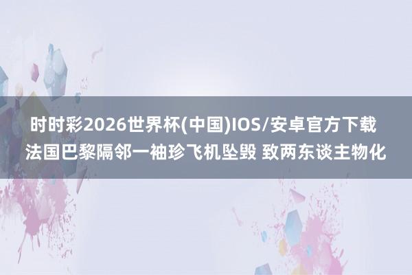 时时彩2026世界杯(中国)IOS/安卓官方下载 法国巴黎隔邻一袖珍飞机坠毁 致两东谈主物化
