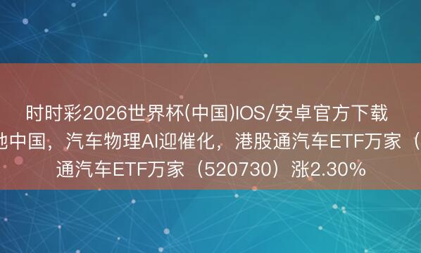 时时彩2026世界杯(中国)IOS/安卓官方下载 特斯拉官宣FSD落地中国,汽车物理AI迎催化,港股通汽车ETF万家(520730)涨2.30%