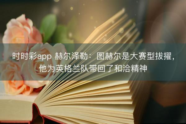 时时彩app 赫尔泽勒：图赫尔是大赛型拔擢，他为英格兰队带回了和洽精神